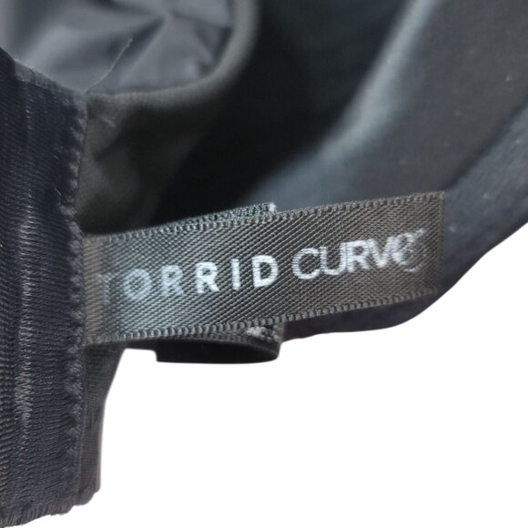 Torrid Curve T Shirt Bra Black 38DD Adj Plunge Seamless Full Coverage Underwire - Picture 6 of 8